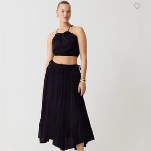J.Crew Halter top and skirt set in airy gauze